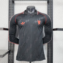 Camisa Manchester United Edição-Especial 25/26 - Versão Jogador Manga Comprida